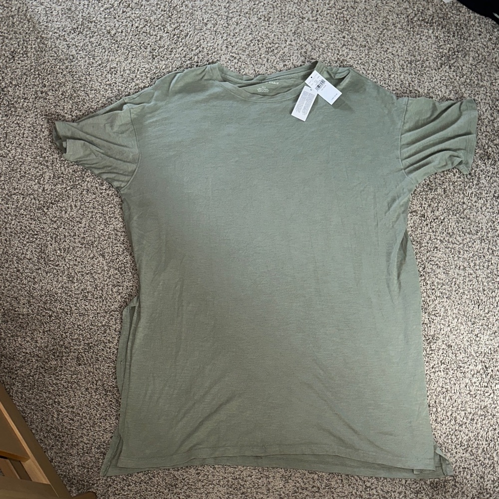 Casual Green Women's Tunic Top